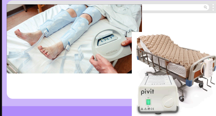 <ul><li><p>Provides intermittent pressure to the lower extremities via gradual and sequential inflation and deflation of the air-filled sleeves </p></li><li><p>Promotes venous return and prevents deep vein thrombosis (DVT) and venous thromboembolism (VTE) secondary to prolonged or postoperative bed rest or inactivity</p></li></ul><p></p>