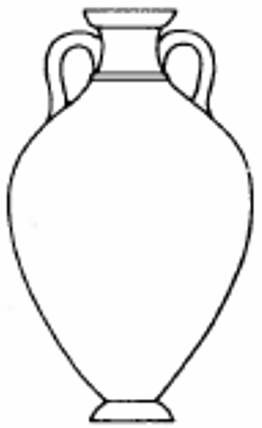 <p>vase shape?</p>