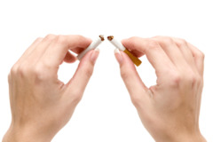 <p>to stop doing something that is a habit, especially something bad or harmful</p>