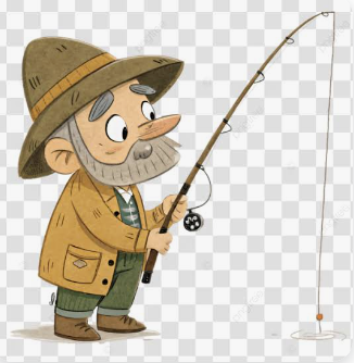 <p>hold a fishing pole</p>