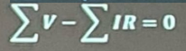 <p>states that the algebraic sum of the potential rises and drops around a closed loop (or path) is zero.</p>