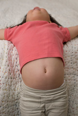 <p>belly, stomach</p>