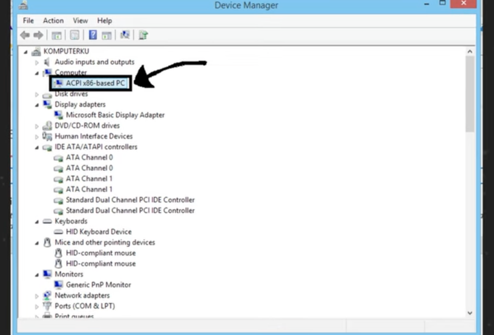 <p>The hardware roster (manages drivers)</p>