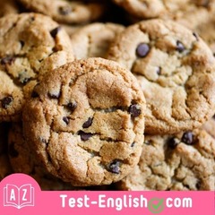 <p>I love to eat chocolate chip _____s and a glass of milk before bed.</p>