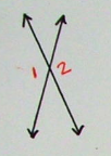 <p><1 ≅ <2</p>