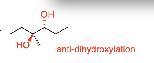 <p>an anti diol </p>