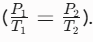 <p>The gas law stating that pressure and absolute temperature (in Kelvin) are directly proportional if volume and amount of gas remain constant</p>