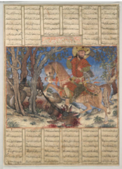 <p>He was a descendent of Genghis Kan and an Iranian King.</p>
