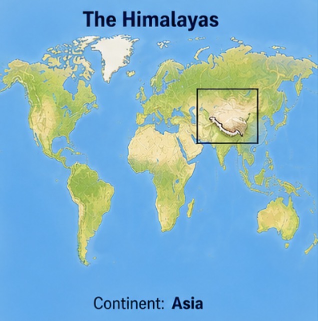 <p>The Himalayas, asia</p>