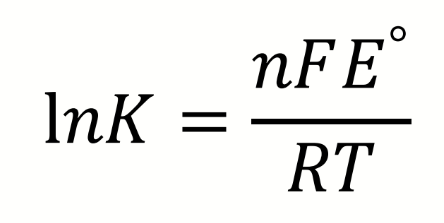 <p>when is a reaction spontaneous in terms of E°, K and ΔG</p>