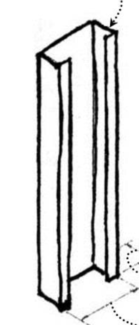 <p>A vertical, <strong>C-shaped galvanized steel </strong>component used to build<strong> non-load-bearing partition walls and drylining systems</strong></p>