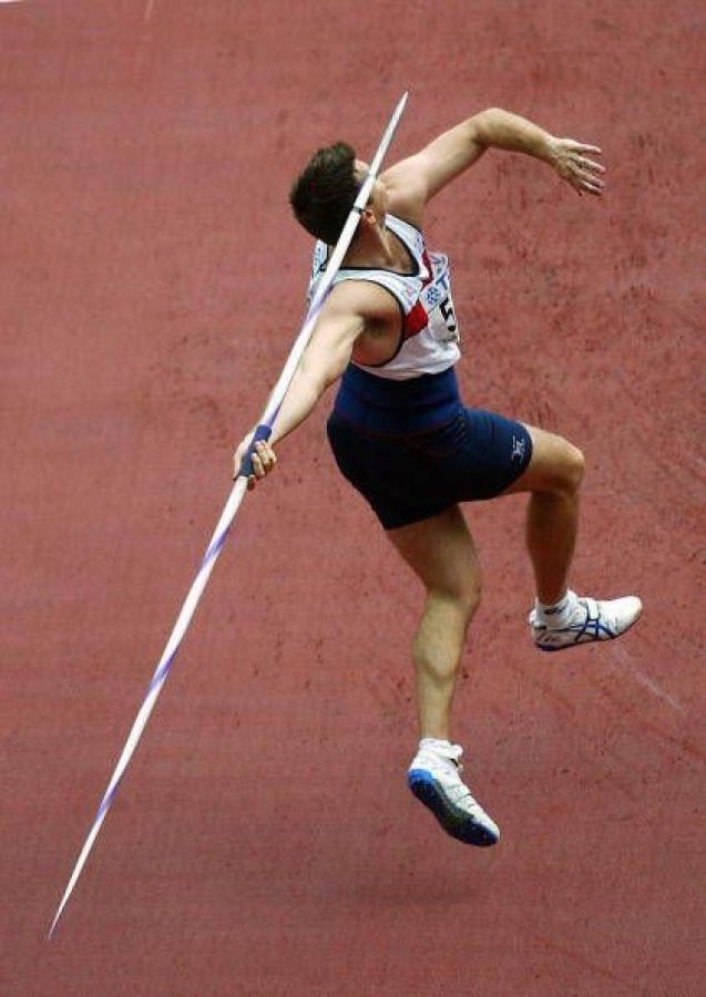 <p>A spear thrown in athletics. (копьё)</p>