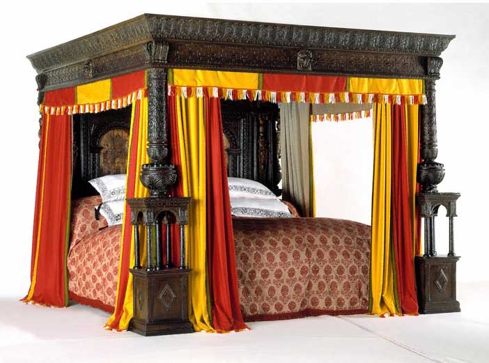 <ul><li><p>Architectural Style of England during the English Renaissance / reign of the namesake</p><ul><li><p>heavily influenced by the Northern Renaissance in Europe (continental via Flanders and France, not Italy) and the style of (Dutch) Fleming Vredeman de Vries</p></li><li><p>which acquired great originality, despite Italian influence on its large houses, which could be seen in the tendency for the English at the time to build symmetrical frontages</p></li><li><p>in which the arrangement of rooms internally was generally similar to that of earlier times, with a great chamber as the ceremonial heart of the English house</p></li><li><p>which reflected the growing wealth at the time of families that prospered from rising prices, royal service, and the dissolution of the monasteries</p></li><li><p>which, despite their grandeur, were criticized at the time for being flimsy and two-dimensional compared with prior Tudor Gothic buildings in which windows were often flush with walls rather than set deeply into them </p></li><li><p>in which pilasters were preferred to columns </p></li><li><p>in which buttresses were rare </p></li></ul></li></ul><p></p>