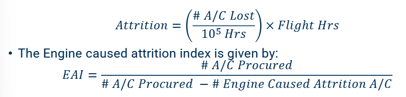 <p>Measure of the loss of an A/C which translates to reduced capability and possible loss of life</p>