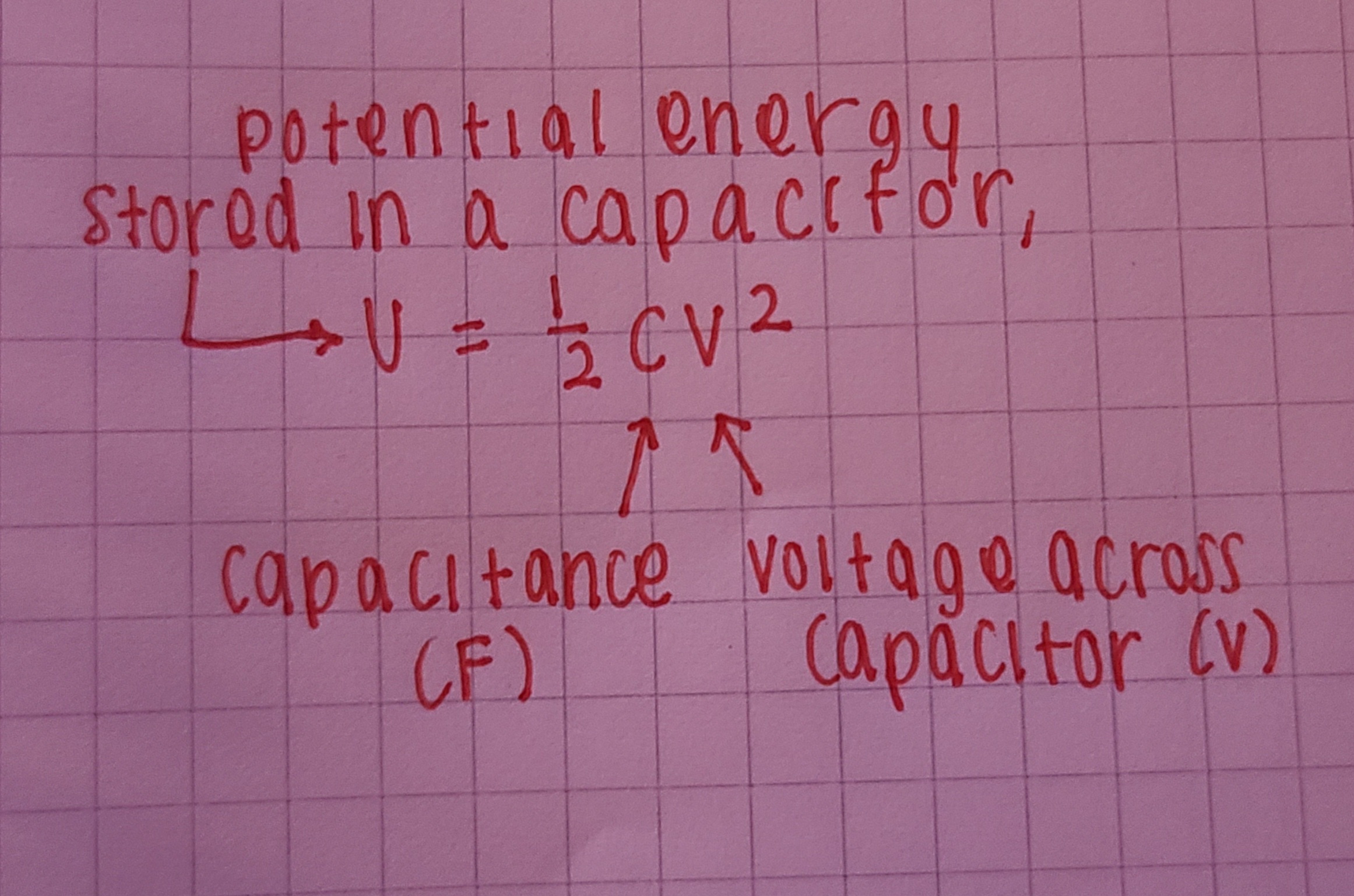 <p>potential energy stored in a capacitor,</p><p>→ potential energy is proportional to voltage, so if V becomes (2)²→4, then U becomes 4 times</p><p>D) 4 times</p>