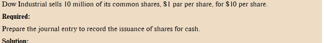 <p>par value shares issued for cash</p>
