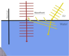 <p>The angle of incidence doesn't change</p>