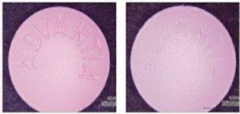 <p>tablet defect due to insufficient flow during film coating</p>