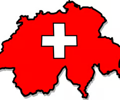 <p>to/in Switzerland</p>