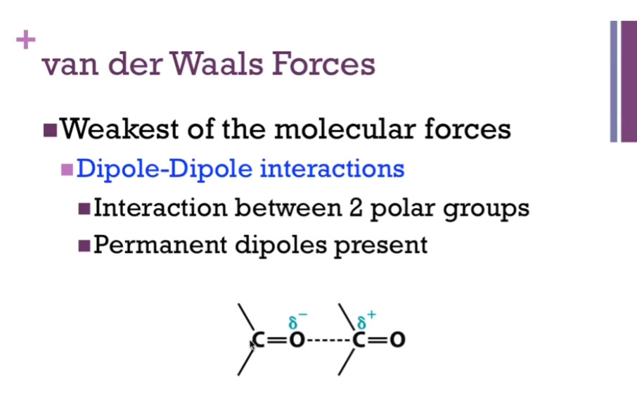 <p>The example = between two POLAR molecules (two carbonyl groups). </p>