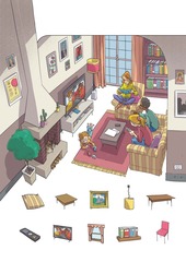 <p>Pièce de vie où l'on se détend.</p>
