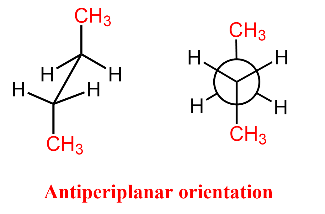 <p>antiperiplanar</p>
