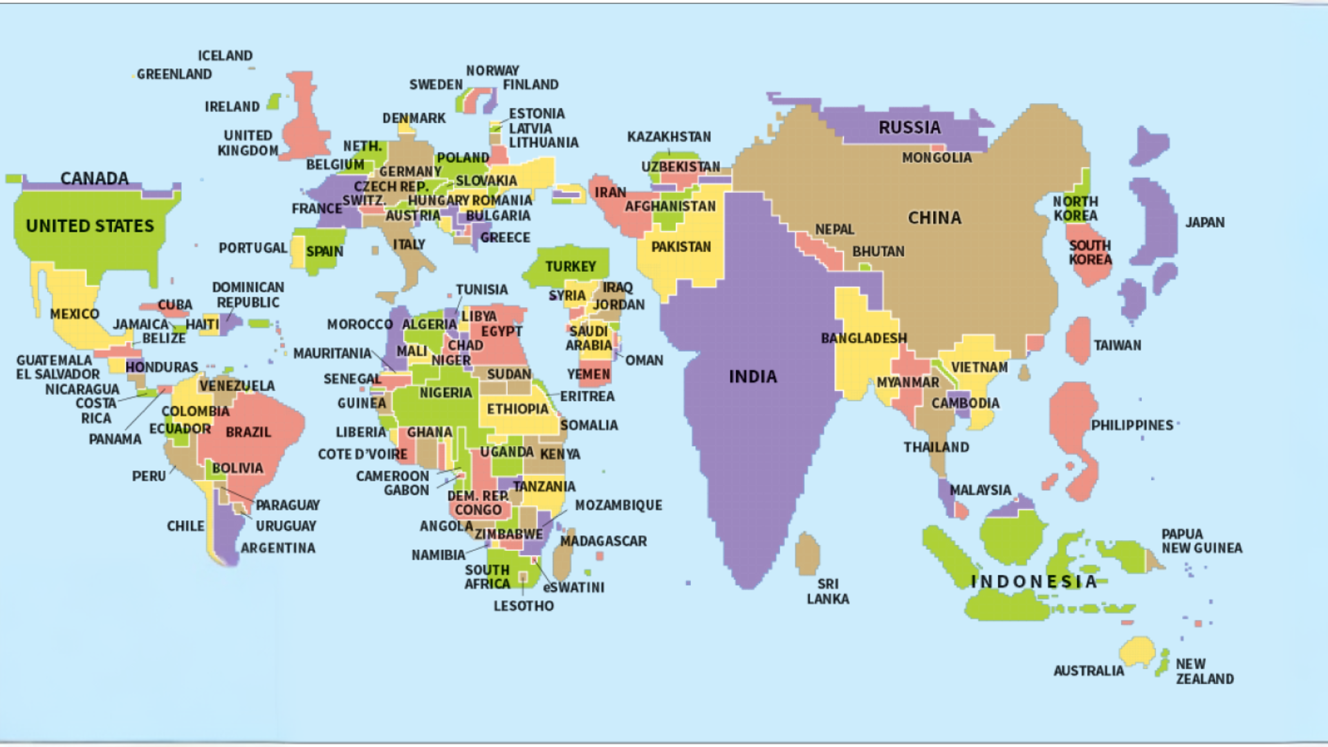 <p>cartogram</p>