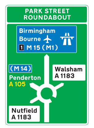 <p>When is this sign shown?</p>