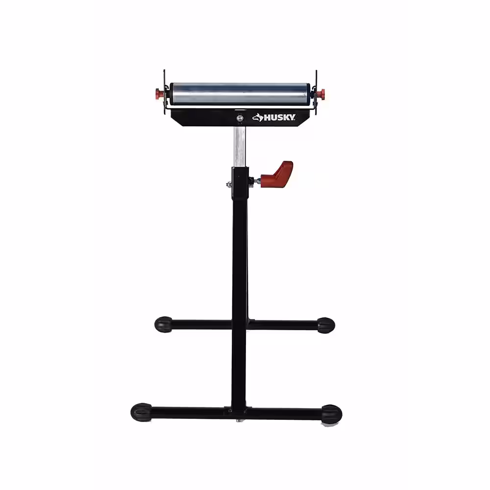 <p><span style="color: rgb(255, 255, 255);">Adjustable support device with a rolling top surface designed to hold and guide long materials during cutting, measuring, or assembly tasks for improved stability and control.</span></p>
