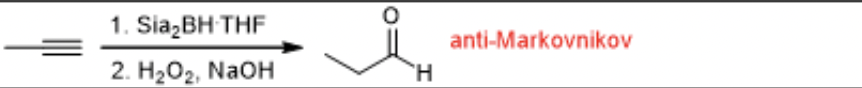 <p>Aldehyde will be added via anti markovnikov</p>