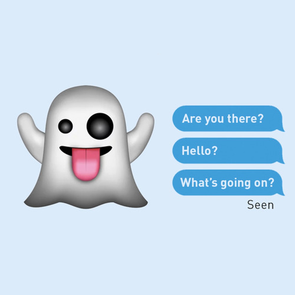 <p>Ghosting is disappearing off the ... of the planet</p>