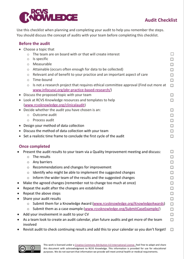 <p>CA checklist </p>