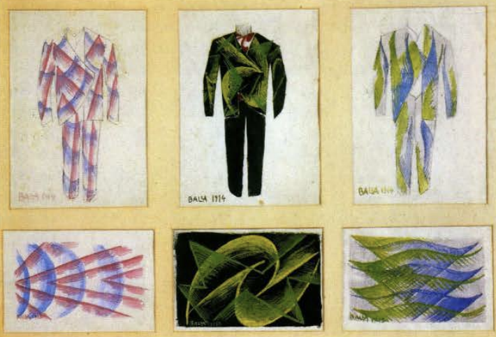 <p>-designed for fellow futurist Francesco Cangiullo (1884-1977) and intended to be worn at demonstrations supporting Italy’s entry into World War I</p>