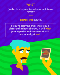 <p>to sharpen; to make more intense</p>