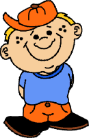 <p>the boy is</p>