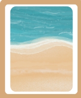 <p>Even land along the edge of a body of water.</p>