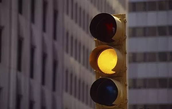 <p>Slow down and proceed with caution. </p>