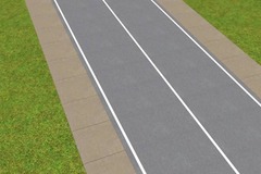 <p>What does a single solid white line along the side of the road indicate?</p>