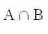 <p>All elements in A and B</p>