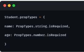 <p>Sometimes a prop must always be provided. Using <strong>isRequired</strong>.</p>