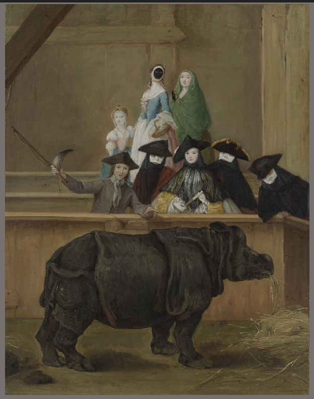 <p>Exhibition of a Rhinoceros at Venice</p>