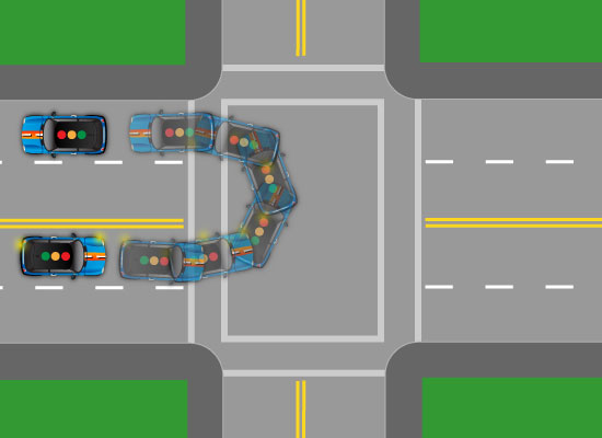 <p>You shouldn’t make a U-Turn when you can’t see how many feet in each direction?</p>