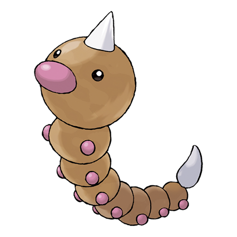 <p>What type is Weedle?</p>