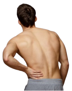 <p>Which way is this person's back leaning?</p>