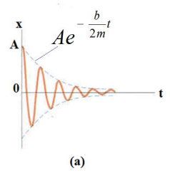 <p>this shows that the amplitude of a damped oscillator decays exponentially over time</p>