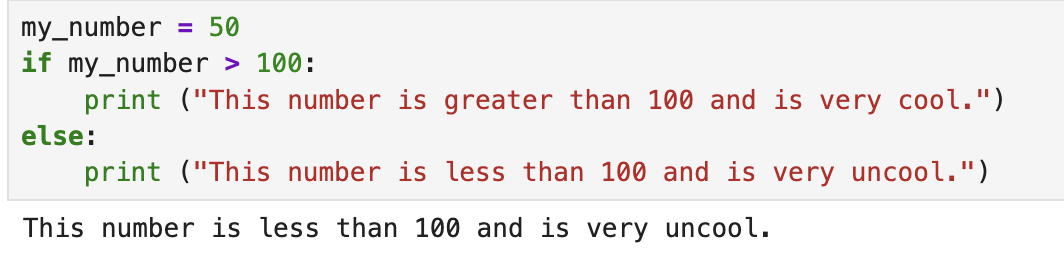 <p>If/else statements </p>