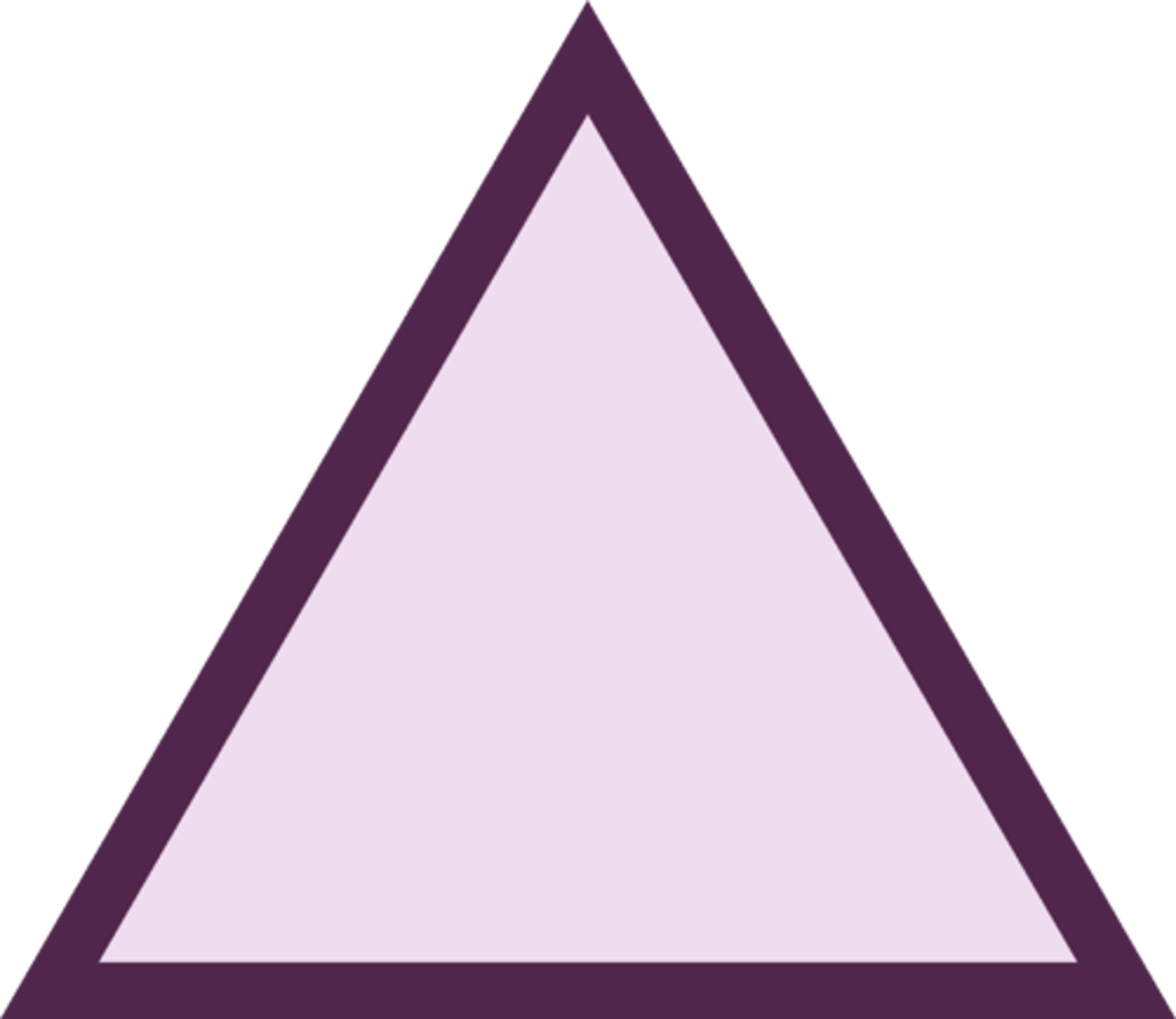 <p>a triangle with three congruent sides</p>