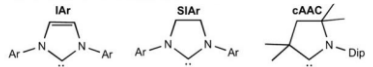 <p>How does changing the NHC ligand affect reactivity of the B≡B complexes?</p>