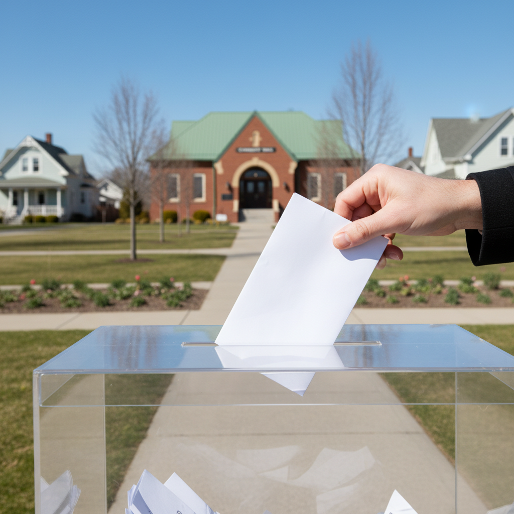 <p>An election where people vote for local leaders and council members.</p>