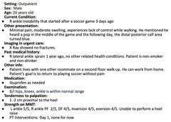 <p>An injury to the ligaments on the outside of the ankle.</p>
